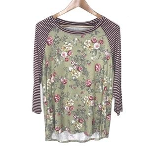 Tops - Raglan Sleeve T -2X Tops - Raglan Sleeve T -2X